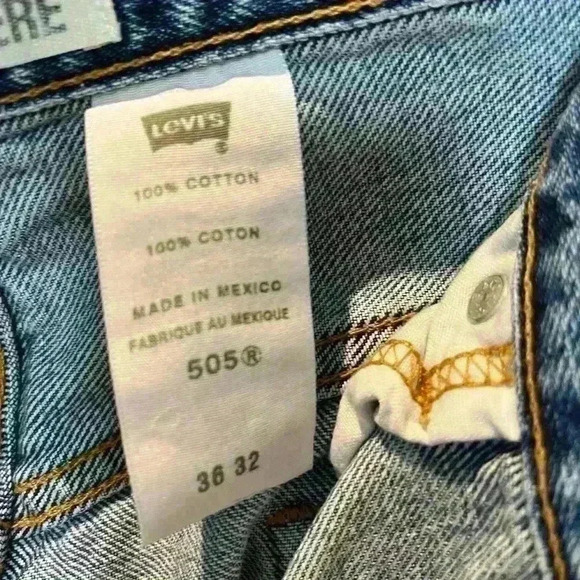 VINTAGE Levi’s 505 Regular-Fit Jeans size 36 x  32 - Picture 4 of 12